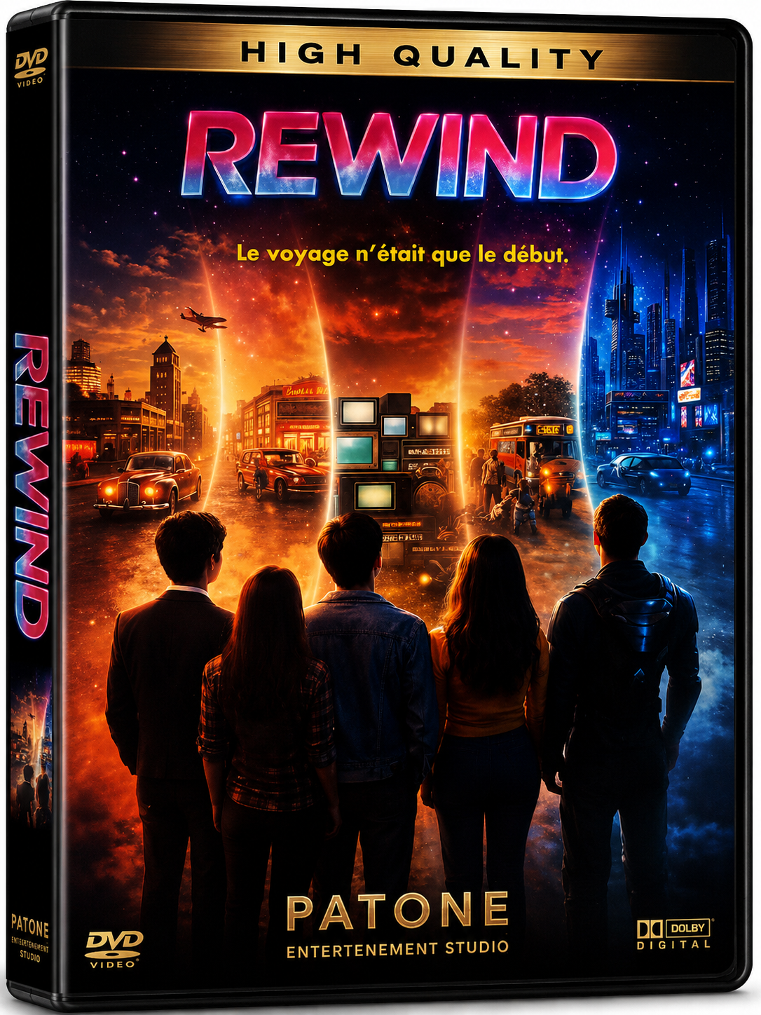 Boîtier DVD REWIND